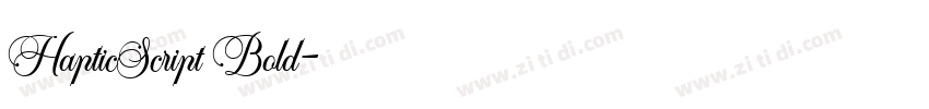 HapticScript Bold字体转换